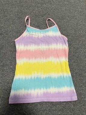 Girl’s Pastel Tie-Dye Spaghetti Strap Tank Top